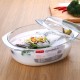 1.6L OVAL TEMPERED GLASS CASSEROLE WITH LID HIGH BORON HEAT-RESISTANT BAKING DISH TRANSPARENT GLASS BAKING DISHES SPECIAL FOR MICROWAVE OVEN FOOD STORAGE CONTAINER KITCHEN WARE