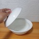 CERAMIC SERVING BOWL WITH COVER / MICROWAVEABLE / 9 INCHES / SOUP BOWL / microwaveable