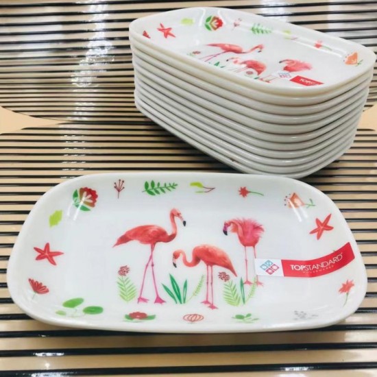 SK Mixes Shop Dinnnerware Plate Set Elegant Pink Floral Design Convenient and Durable Tableware