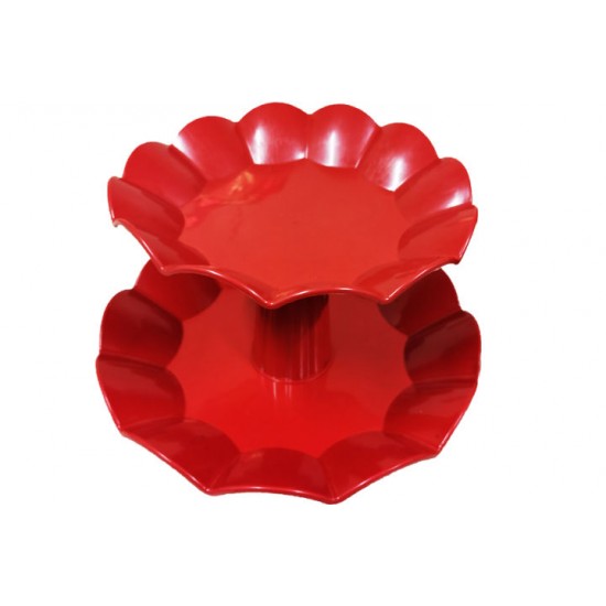 Plastic Fruit Fountain Tray/ Fruit Basket for Table Display Fruits Stand Organizer Tray COD