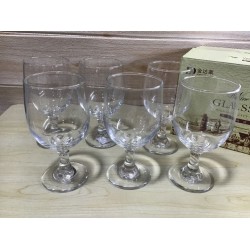 The Royale Chef set of 6 pcs water goblet glassware stemware 11 oz capacity #3711