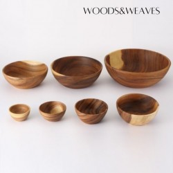 Acacia Wooden Bowls/ Soup Bowls/ Salad Bowls/ Wooden Appetizer Bowl