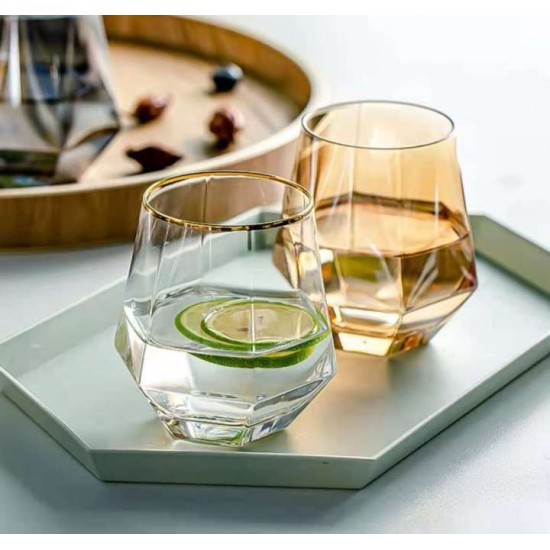 [6PCS] 300ML High Quality Makapal Breakfast Milk Cup Wine Glass Baso / Juice Baso/ Water Baso / Daily Glasses / Drinkware