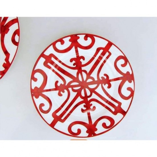 Ceramic Dinner Plate European Retro Tableware Salad Plate Rice Plate Dinnerware